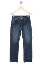 calça jeans Cantão feminina azul
