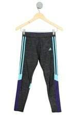 calça Adidas kids cinza com recortes