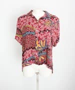 camisa cantão feminina estampada