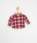 camisa zara kids xadrez 