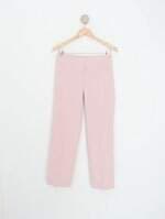 calça de tecido feminina rosa