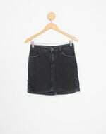 mini saia jeans feminina azul