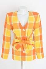 casaco zara feminino xadrez com faixa na cintura e forro