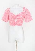 blusa renner feminina rosa com bordado