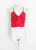 blusa cropped feminina vermelha