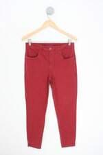 calça de sarja mob feminina vermelha