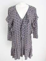 vestido shoulder feminino estampado