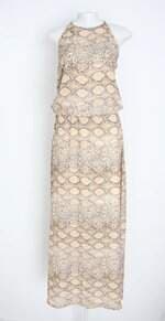 vestido richini feminino estampado com meio forro