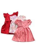  kit 3 vestidos kids 