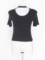 blusa cropped renner feminina preta