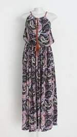 vestido yjie feminino estampado 