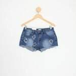 shorts salvaje feminino azul