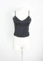 regata cropped sawary feminina preta