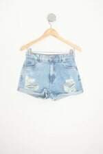 shorts jeans youcom feminino azul
