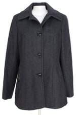 casaco london fog feminino cinza com forro