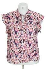 camisa easy wear feminina estampada com recortes