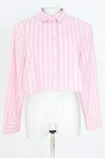 camisa primark feminina rosa listrada