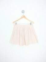 saia luleg feminina bege com pregas