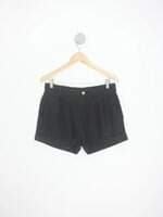 shorts sawary feminino preto com pregas