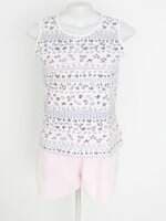 conjunto de pijama feminino estampado com cós com elástico