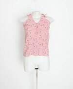 regata feminina rosa estampada