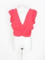 blusa all is love feminina vermelha com franzido