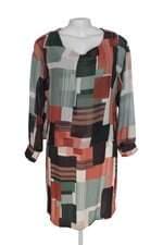 vestido lylle feminino estampado com sobreposição