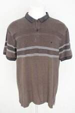 camisa polo highstil masculina marrom com bordado