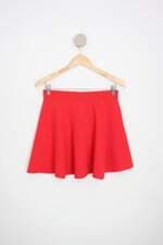 saia H&m feminina vermelha