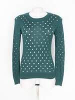 blusa C&A feminina verde com recortes