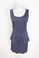 vestido gregory feminino azul com sobreposição