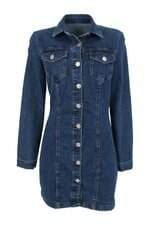 Vestido jeans feminino azul