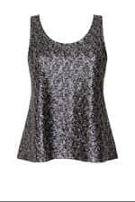 regata Oh, Boy feminina preta com paete