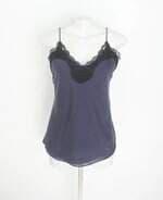 regata bobstore feminina azul com renda