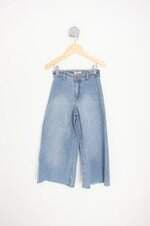 calça wid leg kids azul