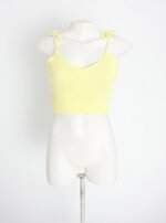 top cropped youcom feminino amarelo