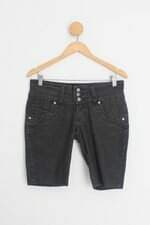 shorts jeans piacelli feminino cinza
