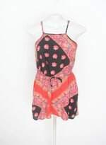 blusa open up feminina estampada com faixa na cintura