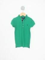camisa polo polo ralph lauren kids verde com fenda