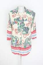 camisa d f top moda feminina estampada