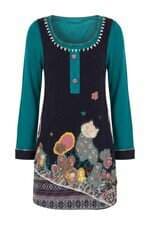vestido feminino tricot azul
