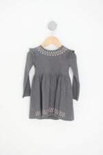 vestido carters kids cinza com silk