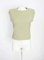 blusa shoulder feminina verde
