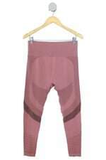 calça legging feminina rosa com recortes