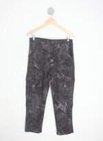 calça de tecido feminina estampada 