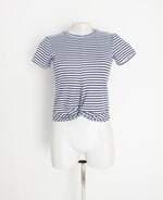 blusa feminina estampada com nó