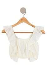 Cropped Zara Kids Off-White