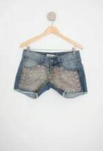 shorts holt zutto feminino azul com aplique
