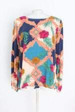 blusa rosa santa feminina estampada