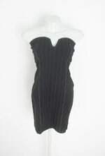 vestido zara feminino preto com forro